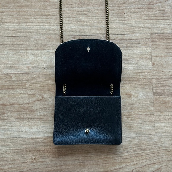 Madewell Leather Bag with Chain (Black) - Picture 3 of 6